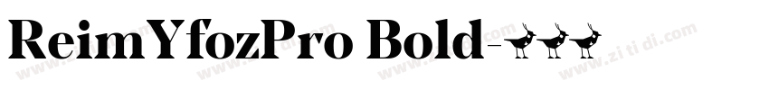 ReimYfozPro Bold字体转换